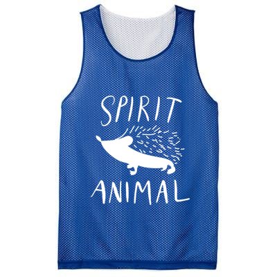 Spirit Animal Hedgehog Gift Funny Gift Mesh Reversible Basketball Jersey Tank