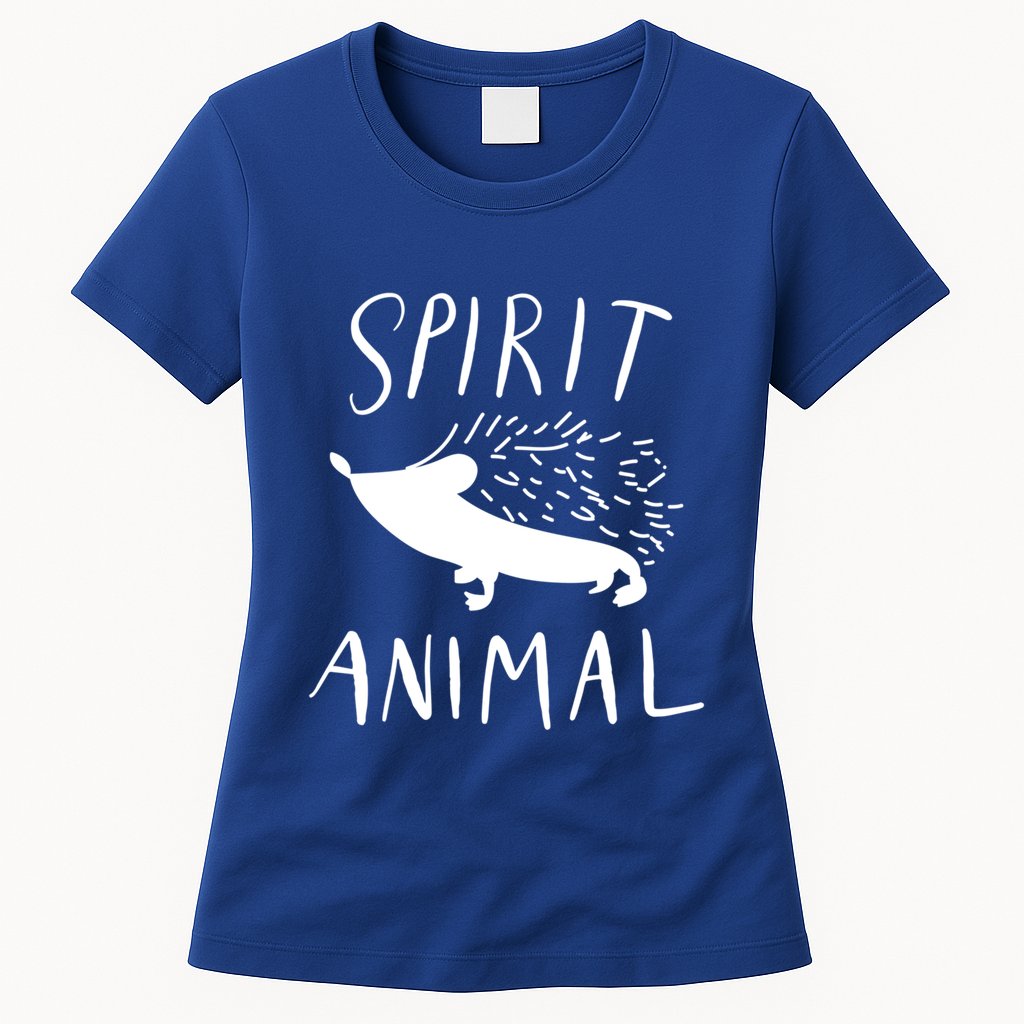 Spirit Animal Hedgehog Gift Funny Gift Womens T-Shirt
