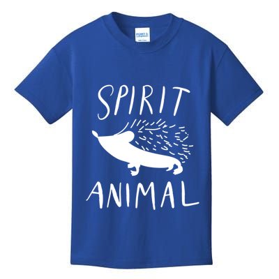 Spirit Animal Hedgehog Gift Funny Gift Kids T-Shirt