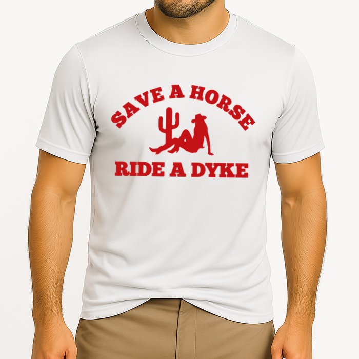 Save A Horse Ride A Dyke Cooling Performance Crew T-Shirt
