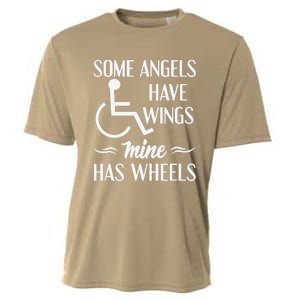 Some Angels Have Wings Mine Has Wheels Special Needs Cooling Performance Crew T-Shirt