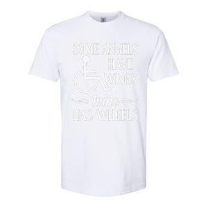 Some Angels Have Wings Mine Has Wheels Special Needs Softstyle CVC T-Shirt