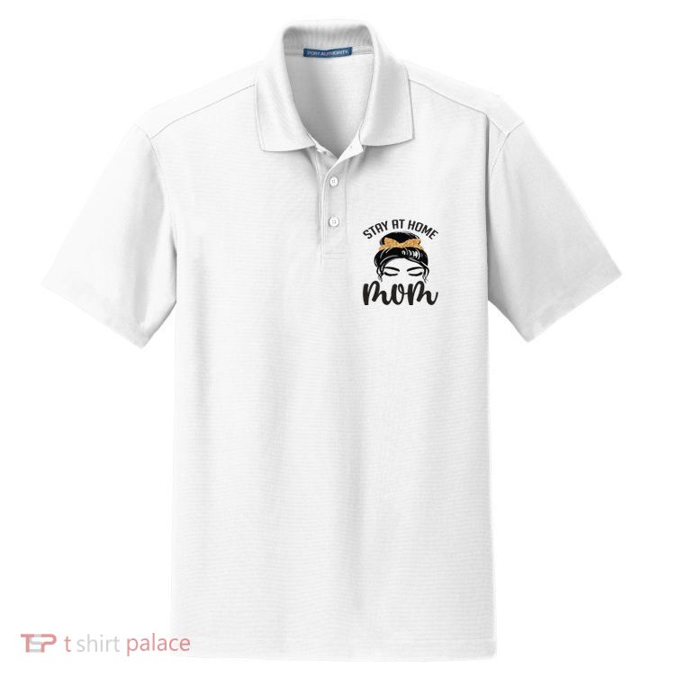 Stay At Home Mom Dry Zone Grid Polo