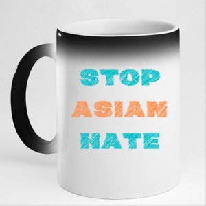 Stop Asian Hate Proud To Be Asian American Cute Gift 11oz Black Color Changing Mug