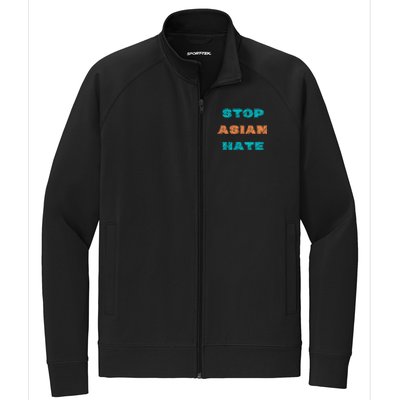 Stop Asian Hate Proud To Be Asian American Cute Gift Stretch Full-Zip Cadet Jacket