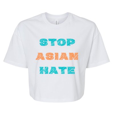 Stop Asian Hate Proud To Be Asian American Cute Gift Bella+Canvas Jersey Crop Tee