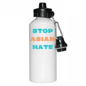 Stop Asian Hate Proud To Be Asian American Cute Gift Aluminum Water Bottle