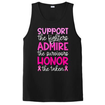 Support Admire Honor Breast Cancer Awareness Gift PosiCharge Competitor Tank