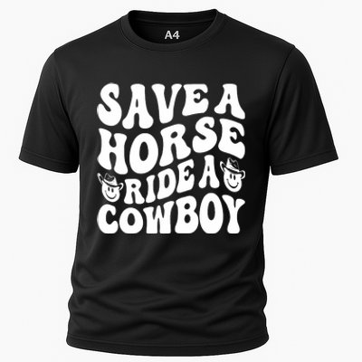 Save A Horse Ride A Cowboy Oversized Western Cooling Performance Crew T-Shirt