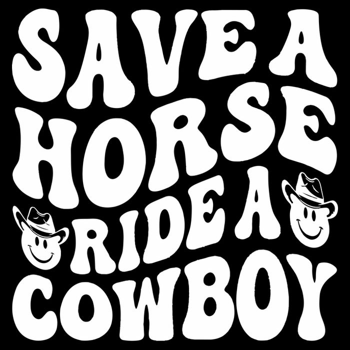 Save A Horse Ride A Cowboy Oversized Western Cooling Performance Crew T-Shirt