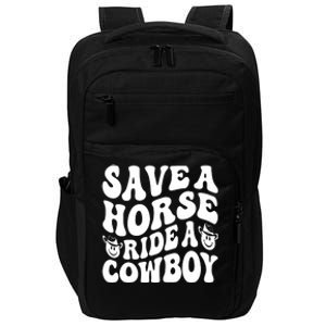 Save A Horse Ride A Cowboy Oversized Western Impact Tech Backpack