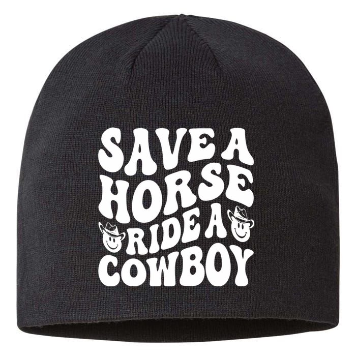 Save A Horse Ride A Cowboy Oversized Western Sustainable Beanie