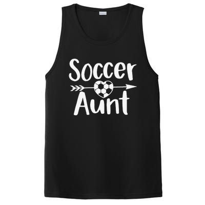 Soccer Aunt Heart Sport Lover Auntie MotherS Day PosiCharge Competitor Tank