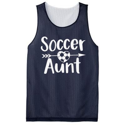 Soccer Aunt Heart Sport Lover Auntie MotherS Day Mesh Reversible Basketball Jersey Tank