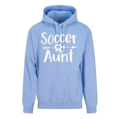 Soccer Aunt Heart Sport Lover Auntie MotherS Day Unisex Surf Hoodie