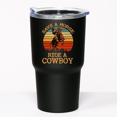 Save A Horse Ride A Cowboy Western Vintage Retro Tumbler