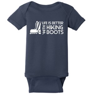 Sayings About Hiking Boots Hiking Lover Baby Bodysuit