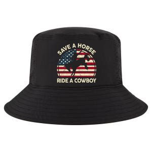 Save A Horse Ride Cowboy Funny Western Rodeo Cool Comfort Performance Bucket Hat