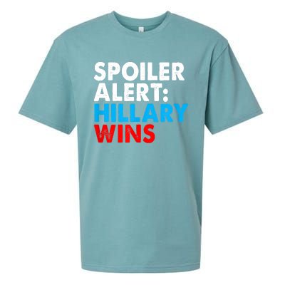 Spoiler Alert Hillary Wins Sueded Cloud Jersey T-Shirt