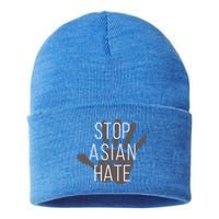 Stop Asian Hate Civil Rights Activist Equality Anti Racism Gift Sustainable Knit Beanie