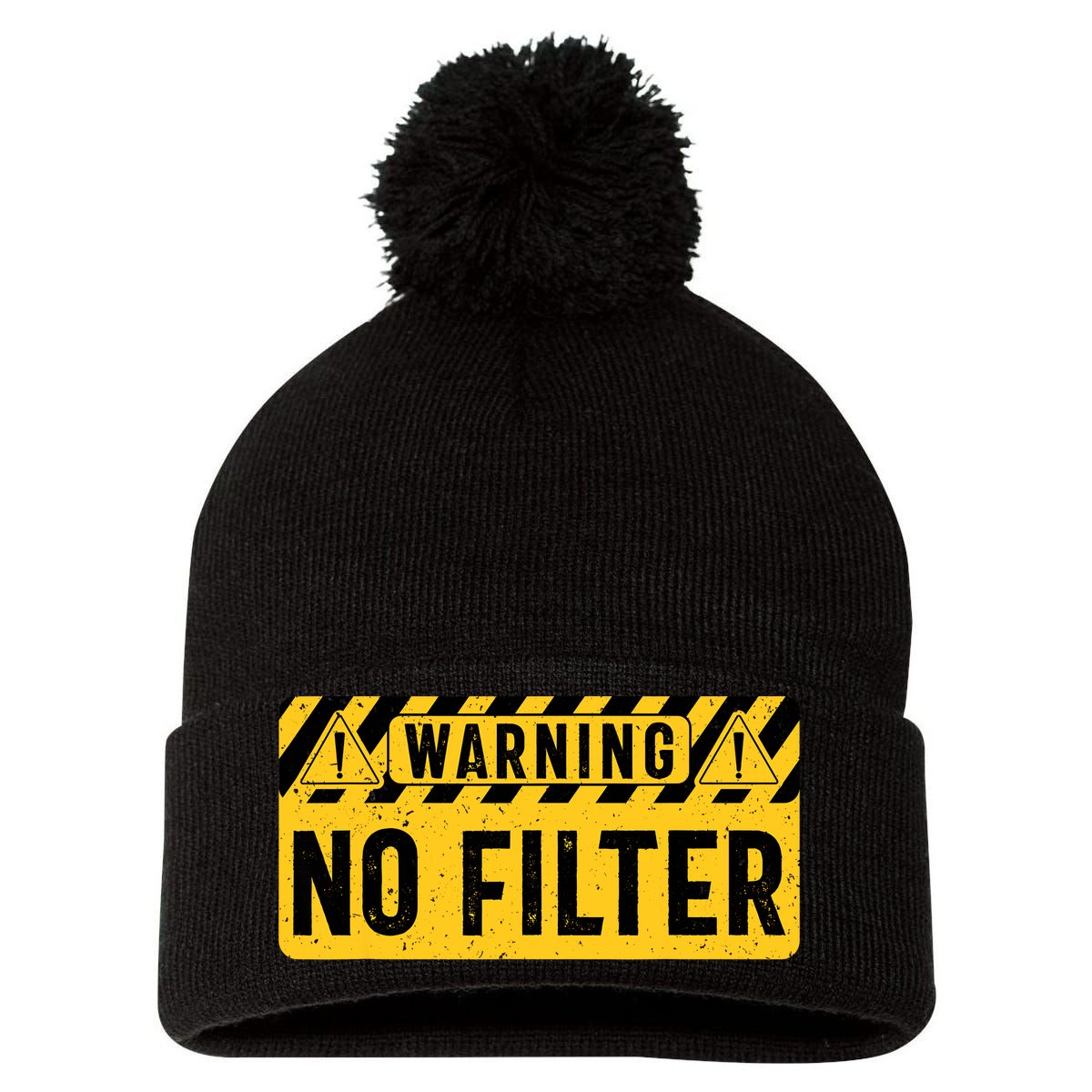 Sarcasm Adult Humor Loud Person Funny Sarcastic Pom Pom 12in Knit Beanie