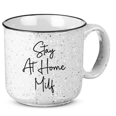 Stay At Home Milf Funny Sarcastic Jokes Mothers 15oz Campfire Ceramic Mug