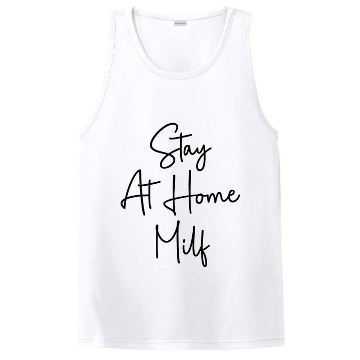 Stay At Home Milf Funny Sarcastic Jokes Mothers PosiCharge Competitor Tank