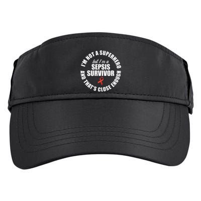 Sepsis Awareness Hero Warrior Survivor Support Adult Drive Performance Visor