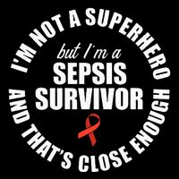 Sepsis Awareness Hero Warrior Survivor Support Drawstring Bag