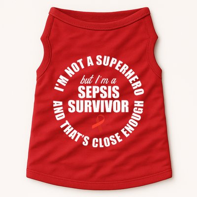 Sepsis Awareness Hero Warrior Survivor Support Doggie Tank