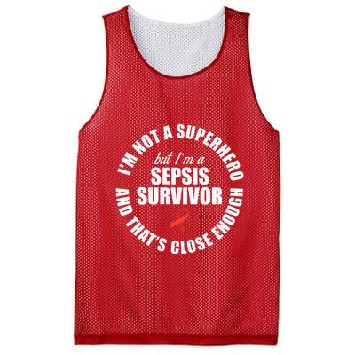 Sepsis Awareness Hero Warrior Survivor Support Mesh Reversible Basketball Jersey Tank