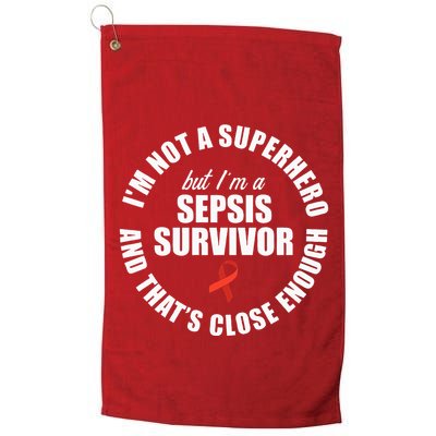 Sepsis Awareness Hero Warrior Survivor Support Golf Towel