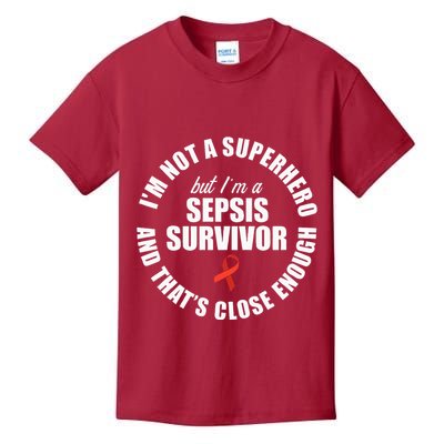Sepsis Awareness Hero Warrior Survivor Support Kids T-Shirt
