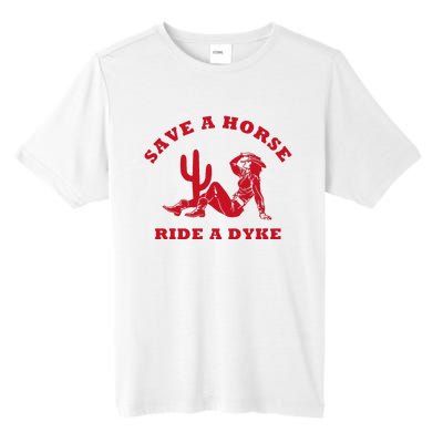 Save A Horse Ride A Dyke Vintage Cowgirl Howdy Lesbians Tall Fusion ChromaSoft Performance T-Shirt