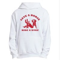 Save A Horse Ride A Dyke Vintage Cowgirl Howdy Lesbians Urban Pullover Hoodie