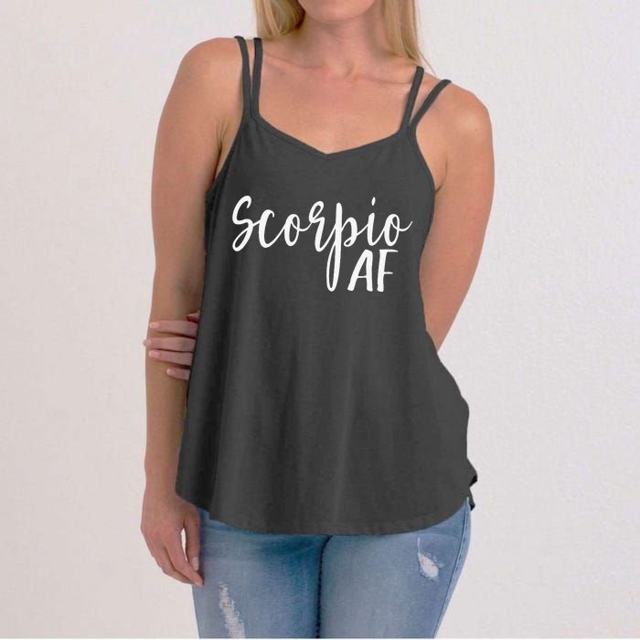 Scorpio AF Horoscope Zodiac Astrology Sign Women's Strappy Tank