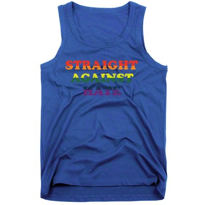 Straight Against Hate Lgbtq Equality Gay Rights Gift Tank Top