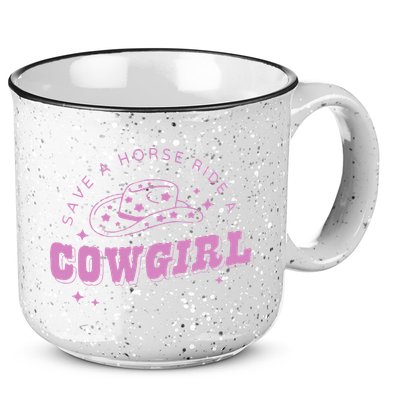Save a Horse Ride a Cowgirl Lesbian Western Subtle Pride 15oz Campfire Ceramic Mug