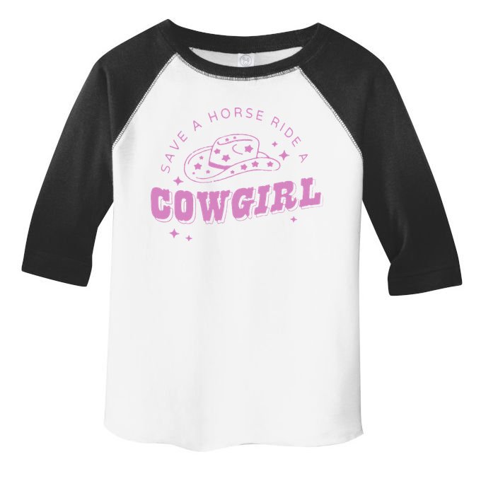 Save a Horse Ride a Cowgirl Lesbian Western Subtle Pride Toddler Fine Jersey T-Shirt