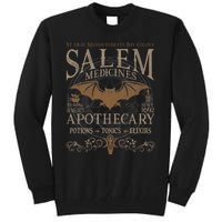 Salem Apothecary Herbalist Witch Wiccan Beige Bat Tall Sweatshirt