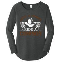 Save A Horse Ride A Cowboy For Cowgirls Horsericder Women's Perfect Tri Tunic Long Sleeve Shirt