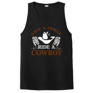 Save A Horse Ride A Cowboy For Cowgirls Horsericder PosiCharge Competitor Tank