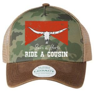 Save A Horse Ride A Cousin Bull Western Legacy Tie Dye Trucker Hat