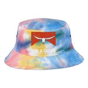 Save A Horse Ride A Cousin Bull Western Tie Dye Newport Bucket Hat