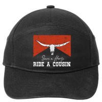 Save A Horse Ride A Cousin Bull Western 7-Panel Snapback Hat