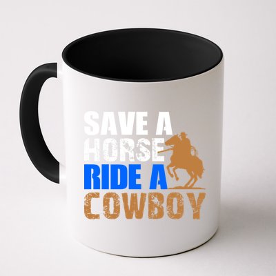 Save A Horse Ride Cow Texas Horse Lover Gift Mug