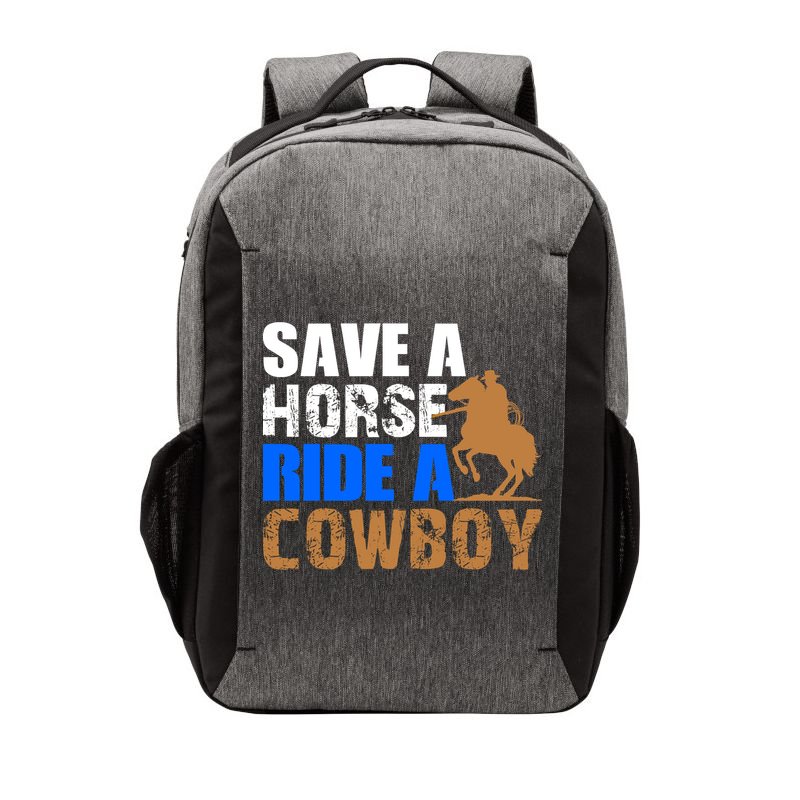 Save A Horse Ride Cow Texas Horse Lover Gift Vector Backpack