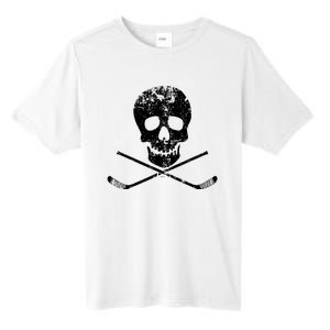 Skull And Hockey Stick Crossbones Hockey Skull Tall Fusion ChromaSoft Performance T-Shirt