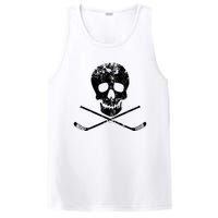 Skull And Hockey Stick Crossbones Hockey Skull PosiCharge Competitor Tank