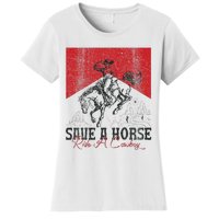 Save A Horse Ride A Cowboy Vintage Country Western Women's T-Shirt